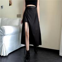 Falda Media Pierna Gótica Oscuro Vintage Para Mujer Elegante Moda Fiesta Club Cintura Alta Femme Bottom Streetwear Goth Falda - details 4