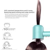 Secador De Pelo Rápido De 220V Sin Hojas Con Ión Negativo Para El Hogar Accesorios De Secador De Pelo Control De Temperatura Función Anión Y Nanoe - details 2