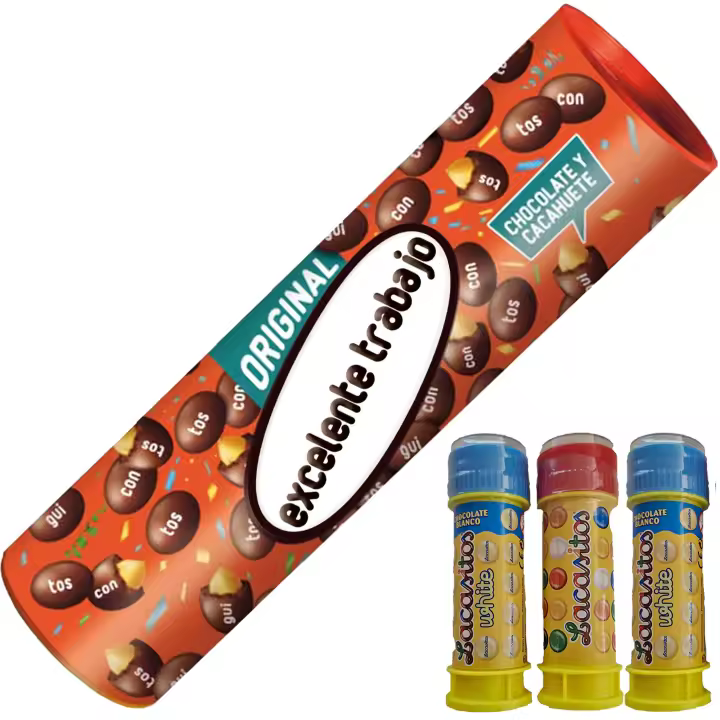 Conguitos Megatubo 1,2 KG-Excelente trabajo + 3 POMPEROS LACASITOS - 1