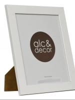 Portafoto madera blanco y plata , marco de foto blanco y plata , marco horizontal y vertical , decoración para el hogar - details 4