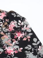 Vestido Casual De Mujer Con Estampado Floral Cuello V Manga Larga A-Line Longitud De Rodilla Cintura Alta Primavera Otoño Invierno - details 22