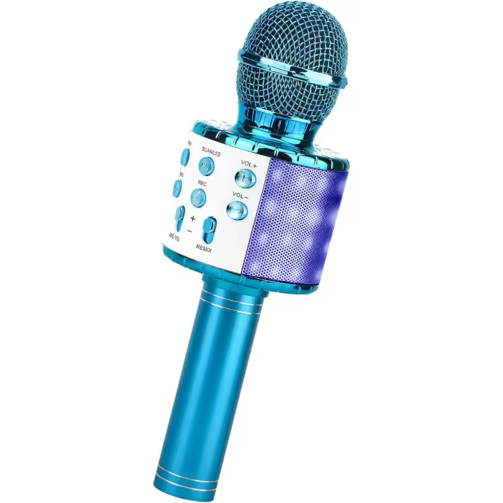 BIT Microphone Karaoke Bluetooth , 4 en 1 Microphone Inalámbrico Portátil para Niños, Music, Función de Eco, Compatible con Android, PC - 1