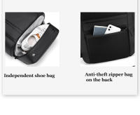 Mochila De Viaje Para Hombres Con Gran Capacidad 50L Mochila De Negocios Con Portátil De 17 Pulgadas Mochila De Senderismo Con Bolsa Para Zapatos - details 2