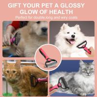 Peine Para Mascotas Desplumador Para Perros Y Gatos Herramienta De Desenredado Para Peluquería De Animales Reducción De Pelo Flotante Previene El Enredo Del Pelo - details 11