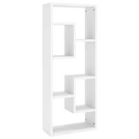 vidaXL Estantería de pared contrachapada 36x16x90 cm Blanco, Negro, Roble Sonoma Mueble Almacenaje Estantería para Oficina, Estudio, Dormitorio Estantería/Librería/ mueble de Almacenamiento - details 4