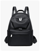 Mochila de color sólido para mujer, nuevo estilo, de PU, para viajes de ocio, mochila pequeña versátil, mochila escolar de moda para mujer - details 5