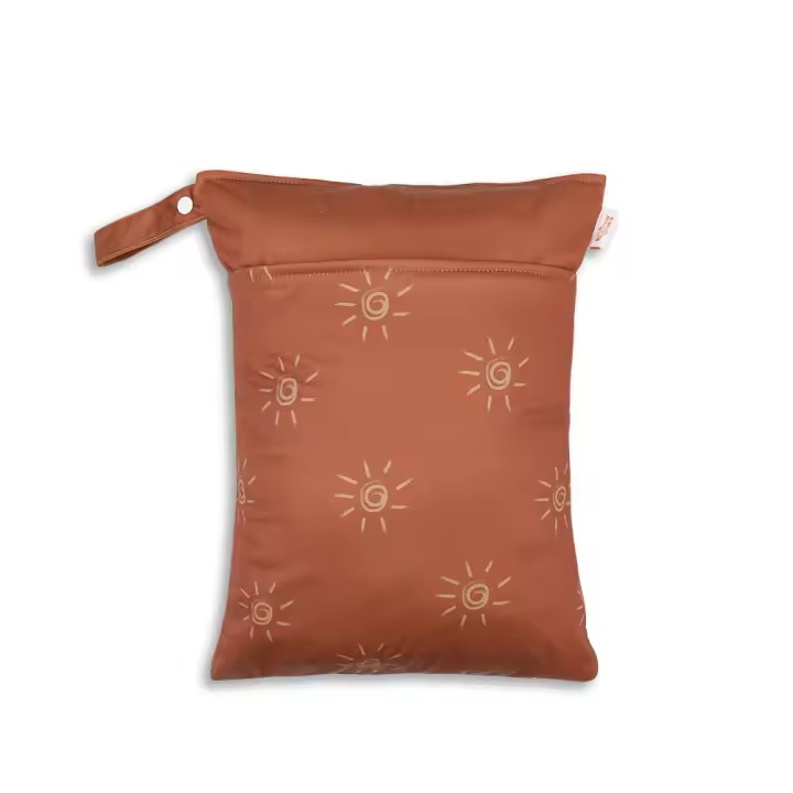 Bolsa impermeable para Bebé, Organizador de pañales lavable, reutilizable, de viaje, Color sólido, 30x40CM - 1