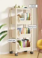 Estante De Ruedas Para Libros Y Almacenamiento En Rincón Para Cocina Sala De Estar Dormitorio Organizador De Baño Ecológico De Plástico - details 1