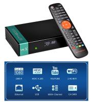 V8X DVB-S/S2/S2X H.265 TV Receiver Card with Integrated WIFI Support 1080P Video Resolution Brand Made in China - details 1