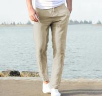 Pantalones De Lino Y Algodón Para Hombre Joggers Camisetas De Calle Transpirables De Color Sólido Verano Suéteres Suelto 5XL - details 17