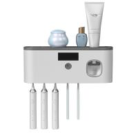Set De Organizador Para Baño Con Soporte De Dientes Eléctricos Y Desinfección UV Secado Montaje En Pared Incluye Pasta De Dientes - details 0