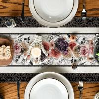 Mantelos De Lino Tejidos Con Estampado De Rosas Y Calaveras Para Decoración De Fiesta Del Día De Muertos Y Halloween Mantel Lavable Para Comedor De Casa Y Cocina - details 21