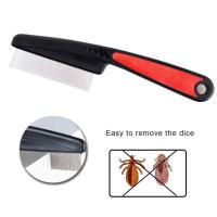 Peine antipulgas Nuoshen para perros y Gatos de pelo Largo-Mango ergonómico, dientes finos - Herramienta de ASEO para eliminar Pulgas - details 2