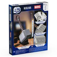 SPIN MASTER - 4D Build - MARTILLO DE THOR MJOLNIR - Puzzle Marvel 3D - Juguetes Marvel - Rompecabezas 3D Juego Construcción - Puzzles para Adultos y Niños - 6069816 - Juguetes Niños +12 años - details 3