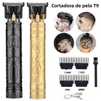 Cortadora De Pelo Eléctrica Portátil T9 Vintage Recargable Por USB Para Hombres Corte Seco Y Húmedo Acero Inoxidable 50 Minutos De Uso - details 3