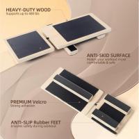 Tablero De Equilibrio De Madera Para Fortalecimiento Del Pie Antideslizante Para Ejercicios De Estabilidad Y Postura Después De Un Tobillazo - details 7