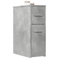 vidaXL Armario de baño estrecho con ruedas madera en color Roble ahumado/Marrón roble/Negro y más | almacenamiento funcional diseño moderno para baño dormitorio sala - details 8