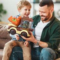 Coche De Dinosaurio Eléctrico Con Luz Y Música Sprayer Triceratops Tyrannosaurus Rex Juguete Para Niños Y Niñas Edad Recomendada 4-12 Años - details 1