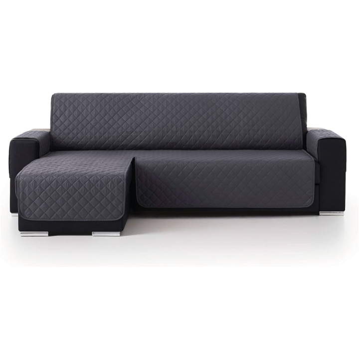 Vivid Torral - Funda Cubre Sofá Chaise Longue Acolchado Reversible Antiácaros Protector Manchas Rombos (Para Brazo derecho y Izquierdo) Válido Hasta 300 cm De Ancho De Brazo A Brazo