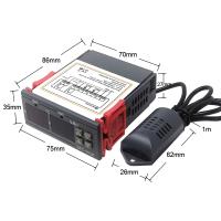 Termostato Digital STC 3028 Control De Temperatura Y Humedad Para Incubador Hygrostat AC 110V 220V DC 12V Hygrometer Medidor De Ambiente - details 3