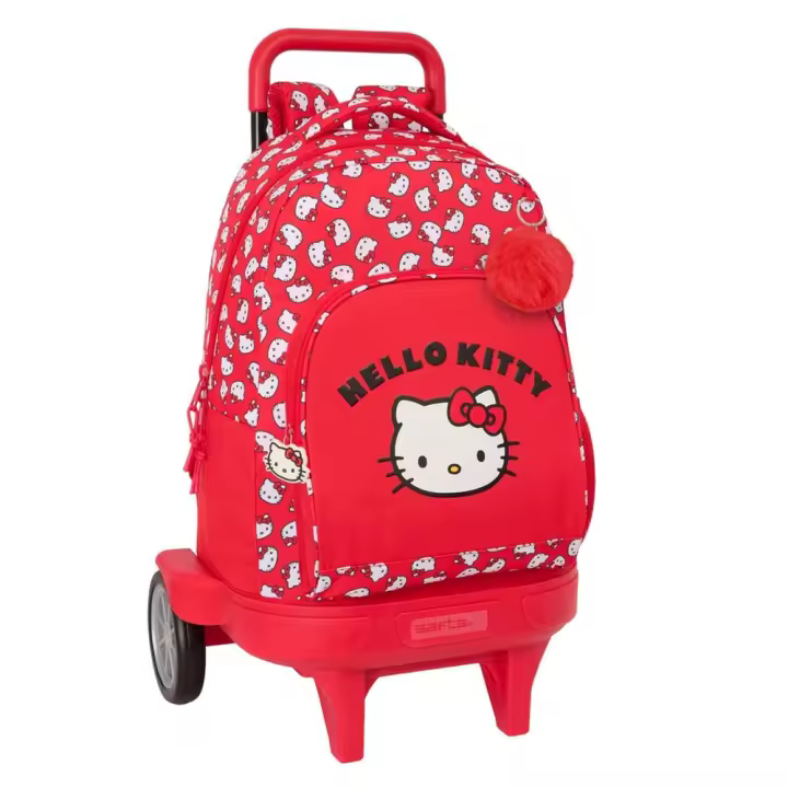 Mochila Grande Con Ruedas Compact Evol. Ext. Hello Kitty "Iconic" 33X45X22Cm (Safta 612516218) - 1