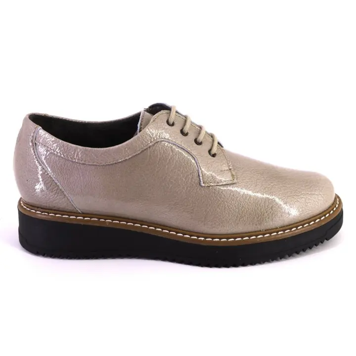 PITILLOS 5393 Zapatos con cordones de mujer piedra 623 - 1