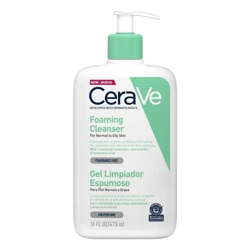 Cerave Gel Limpiador Espumoso 473 ml - 1
