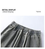 Machete Jeans Para Hombres Verano Nuevo Tendencia Pantalones Americanos Anchos Con Bolsillos Grandes Lavados Estilo Wide Leg - details 16