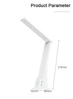 Lámpara De Escritorio LED Plegable Con Carga Y Enchufe Protección Ocular Para Aprendizaje Y Dormitorio Iluminación De Mesa Contemporánea - details 1