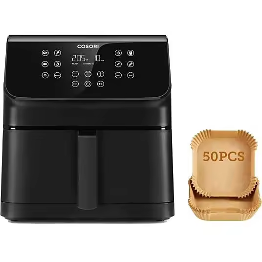 Freidora de aire - Cosori Premium II Chef Edition, Capacidad 6.2l, 1700 W, Temporizador, 12 Funciones, Negro - 1