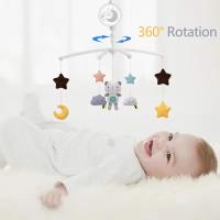 MOV-Juguetes Educativos para Bebés Móviles de Cuna Cuernos de Huevo Campanilla Carusela para Cama de Bebé Regalos para Recién Nacidos 0-12 Meses - details 2