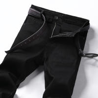 Nuevos Jeans Clásicos Para Hombre Primavera Otoño Moda Negocios Pantalones Vaqueros Rectos Estirados Azul Cómodos De Medio Cinturón - details 58
