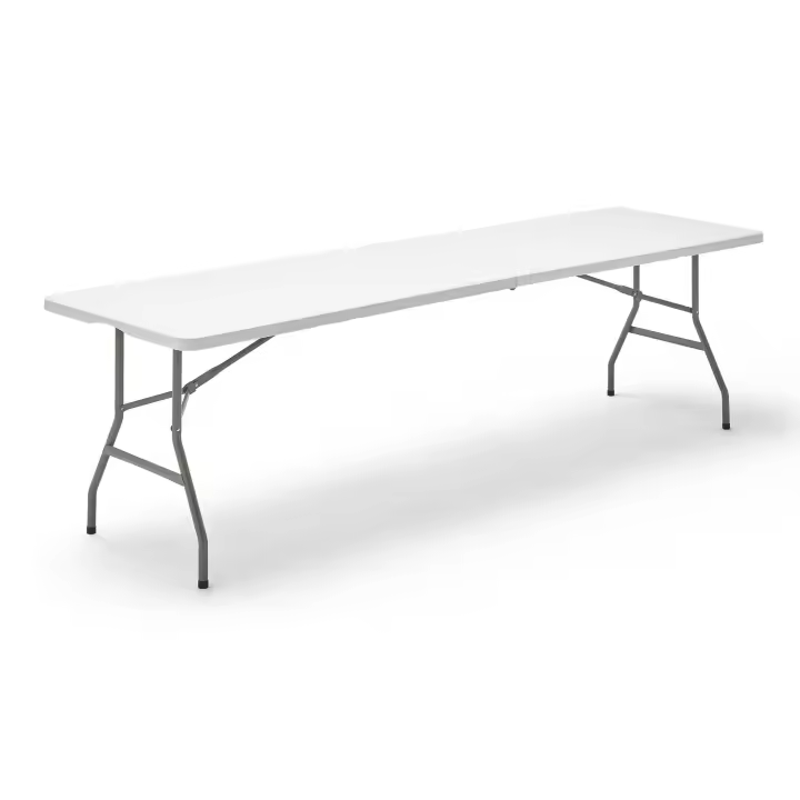 KG KITGARDEN - Mesa Plegable Portátil Multifuncional, 240x74x74cm, Blanco - 1