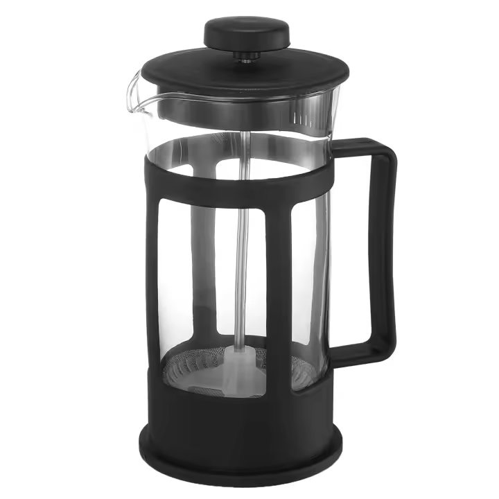 DESEOS Prensa Francesa de Cafe - Tetera - Vidrio Premium y Plastico - Disponible en 300ml y 600ml - Cafetera de Émbolo para Café Aromático - 1