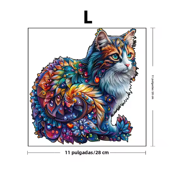 Rompecabezas De Madera En Colores Succulentas Juego De Rompecabezas Para Adultos Y Niños Con Formas Únicas De Animales - 1