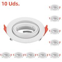 Marco De Luz Spot Redondo Ajustable Para Bombilla MR16 GU10 Soporte De Instalación Recessed Para LED Funda De Luces De Techo - details 0