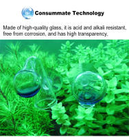 Detector De CO2 Sensor Monitor Para Acuario Tanque De Peces Con Indicador Difusor De Vidrio Verificador De Gota Adecuado Para Tanque Acuático Planchado Prueba De PH - details 1