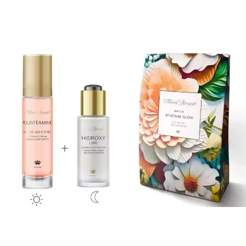 ALISSI BRONTE- PACK RENEWAL GLOW (POLIVITAMINIC CREAM 50ML+HIDROXY LIME SERUM 30ML) - 1