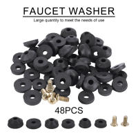 48PCS Anillas De Reposición Para Grifo Goma Plomería Sellado Con Tornillos Planas Y Bajadas Para Fregadero O Grifo - details 1