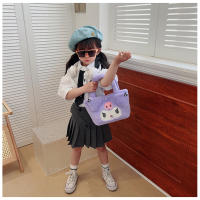 Bolso De Peluche Sanrio Grande Capacidad Con Dibujos Animados Melody Kuromi Y Cinnamon Bolso De Mano Para Mujer Regalo De Cumpleaños Kawaii - details 7