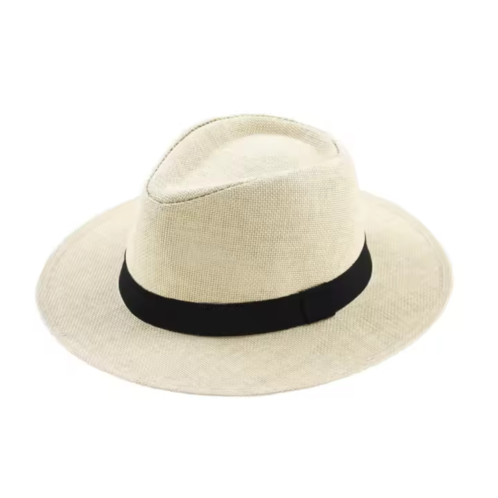Sombrero De Paja Transpirable Para Hombres Y Mujeres Protección Solar Y UV Moda Y Protección Casual Unisex Polyester - 1