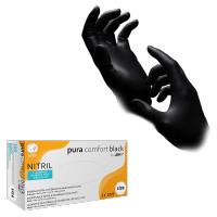 PACK 10 Cajas de 100 Guantes de nitrilo, negro, sin polvo, Pura comfort Negro - details 1