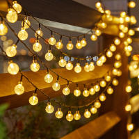Luces De Cadena Solar De Cristal Globular IP65 39FT Con 100 LED Y 8 Modos De Iluminación Para Exterior Halloween Y Navidad Fiesta - details 16