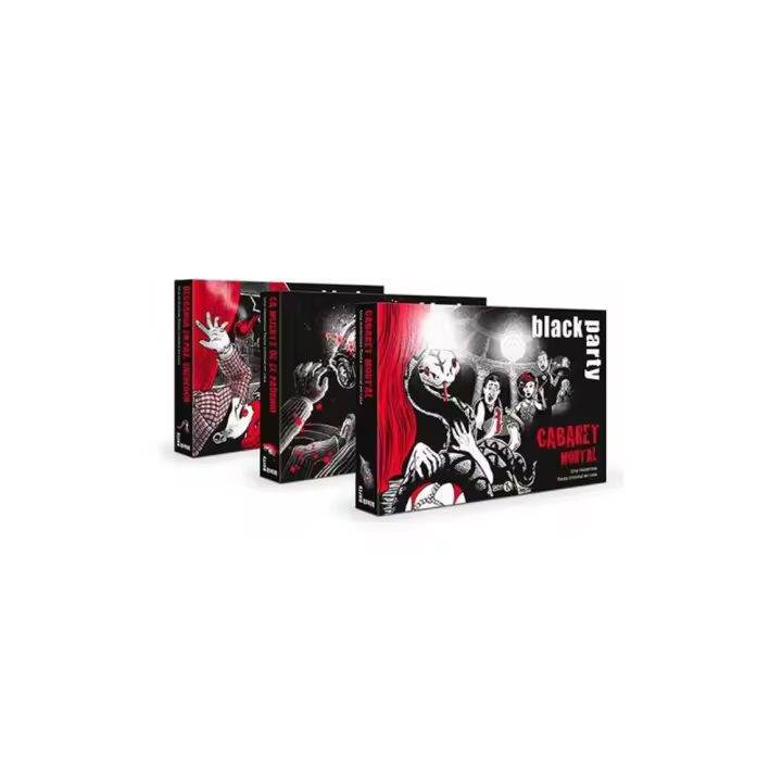 Black Party Pack Cabaret Mortal juego de mesa. 3 historias de asesinatos. Murder Mystery. Gen X Games - 1