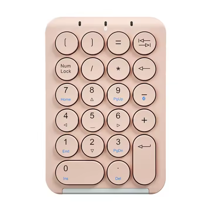Teclado inalámbrico mini: teclado numérico de 22 teclas para PC, tareas de contabilidad y oficina - ¡compatible con BT - 1