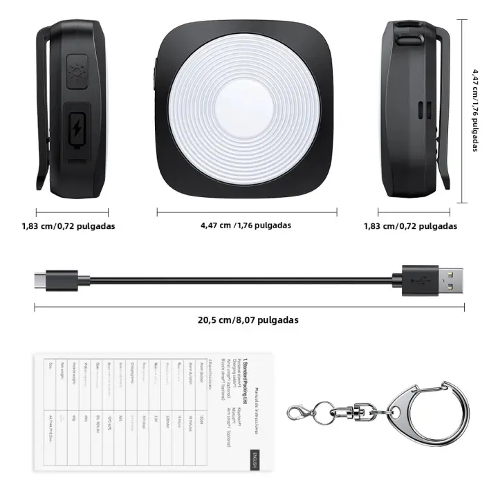 Alarma De Defensa Personal Elecpow 130dB Con Llavero Y 4 Modos De Luz LED Recargable Por Tipo-C Para Mujeres - 1