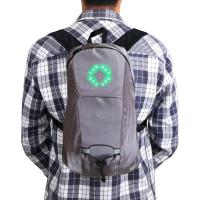 Mochila LED reflectante gris intermitente ORNII-Control remoto inalámbrico-5 flechas direccionales-Seguridad Día/Noche-USB recargable-Impermeable - details 1