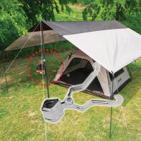 Soporte De Lámpara Para Tienda De Campaña De Hierro Metálico Multifuncional Gancho Colgante Accesorios De Camping Para Tienda - details 2