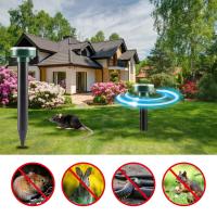 Repelente De Rata Solar Y Ultrasonido 1/2/4PCS Repelente De Serpientes Y Insectos Alta Potencia Vibración IP64 Carga Con El Sol Para Jardín - details 0