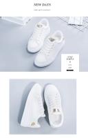 Zapatos De Mujer Blancos Transpirables Para Correr 2023 Primavera/Otoño Con Bordado De Flores Zapatos Casuales Con Cordones - details 4